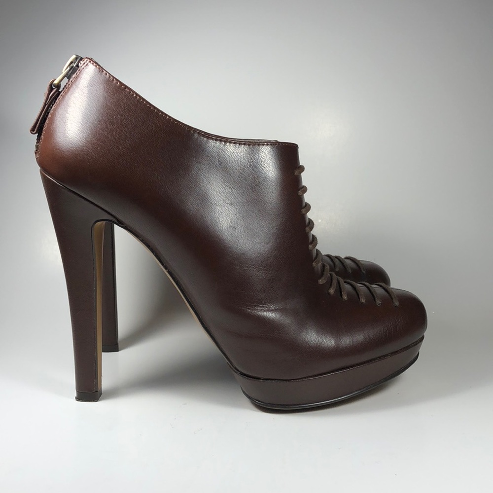 MRKT | Brown Platform Zip Up Hills